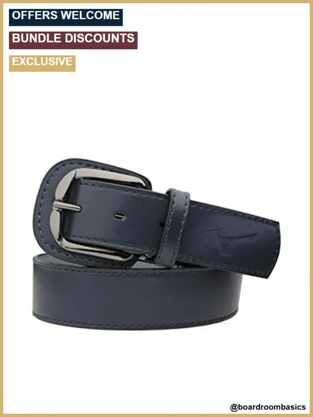 Genuine Leather Classic Belt One Size Fits Up to 50